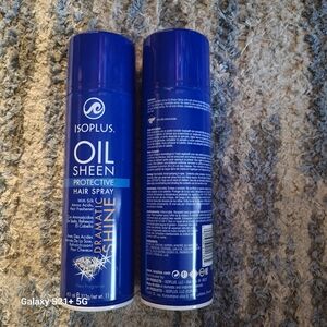Isoplus Oil Sheen Hair Spray - New 2X Pack